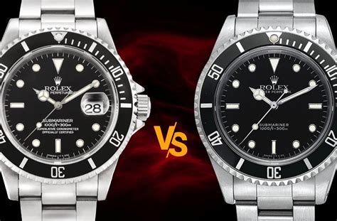 rolex submariner date vs no date|Rolex no date submariner review.